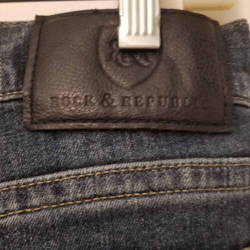 Men's Rock & Republic straight leg Jean's Size 30×32. Excellent condition - Picture 6 of 8